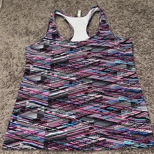 Fabletics Vibrant Patterned Racerback Tank Top